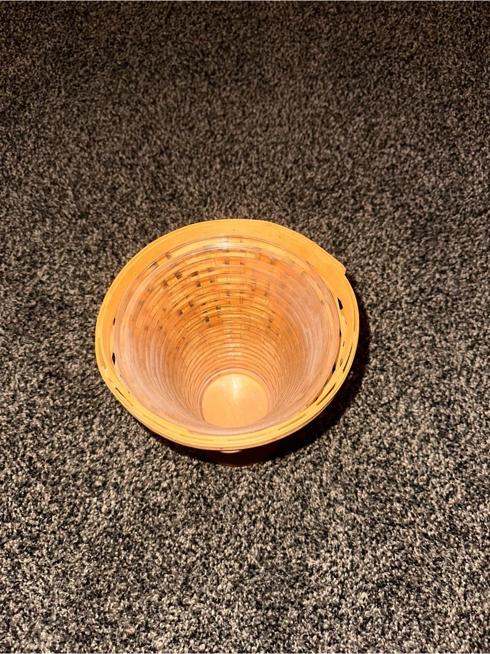 Longaberger 2003 Collectors Club Floral Vase Basket & Protector